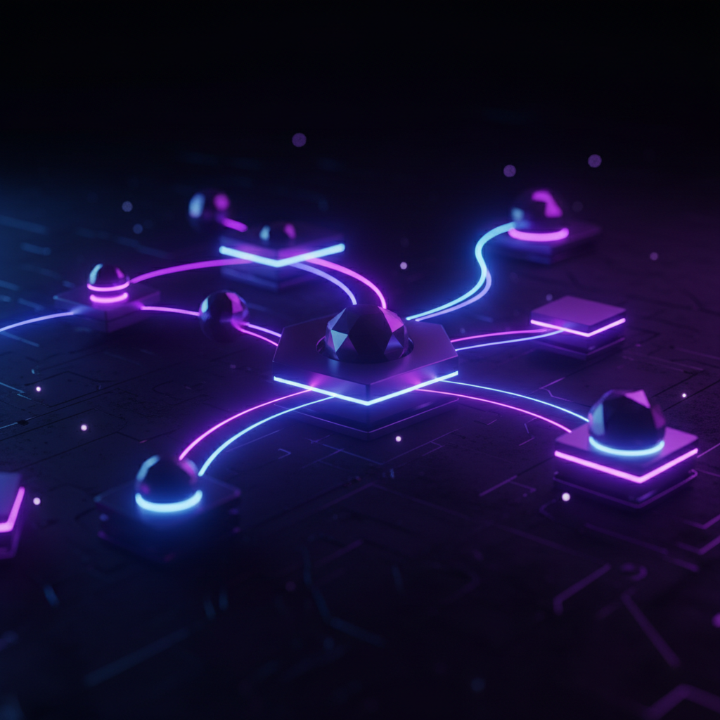 Visualisasi Jaringan Blockchain Abstrak